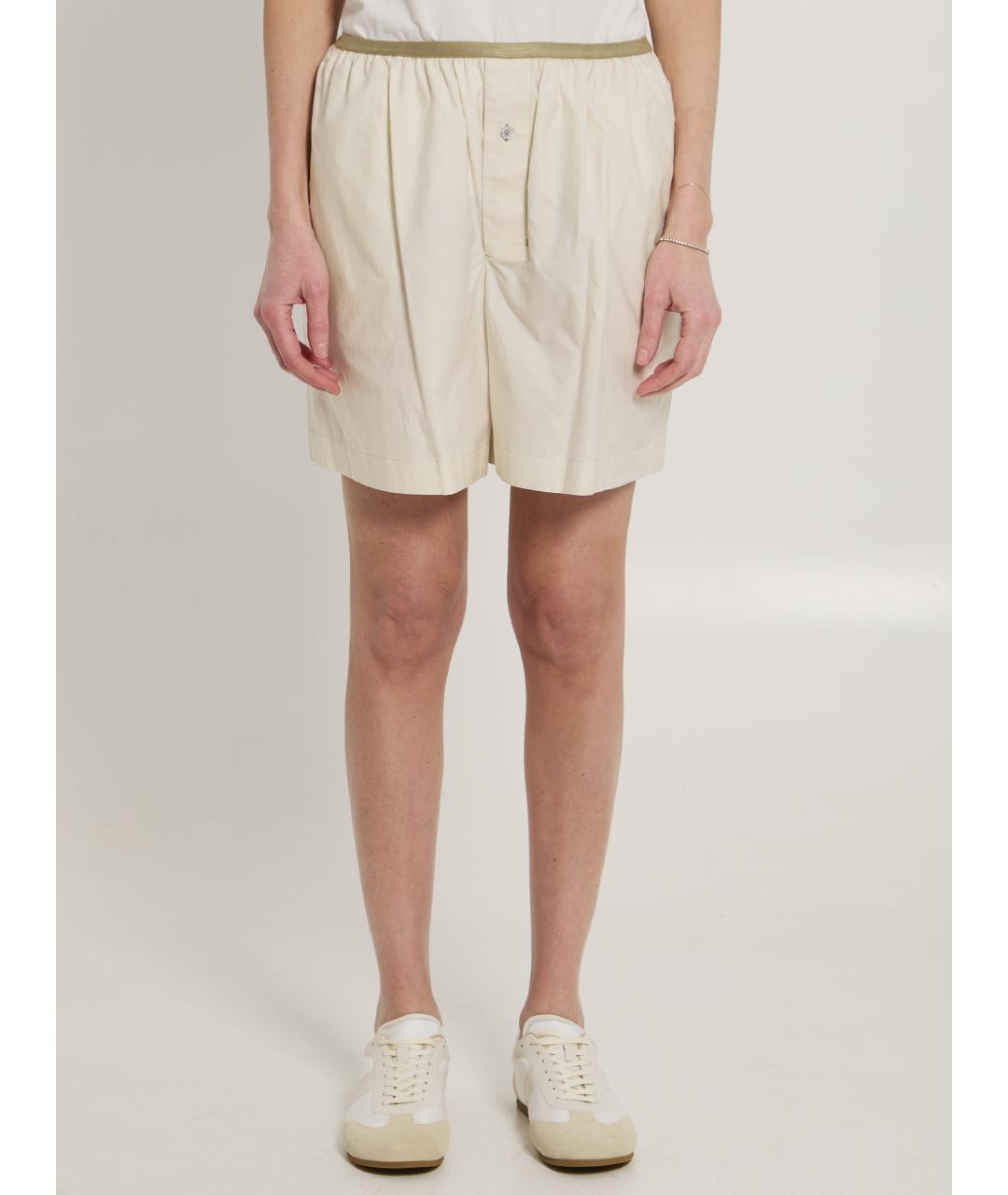 LEMAIRE Белые хлопковые шорты, фото 5