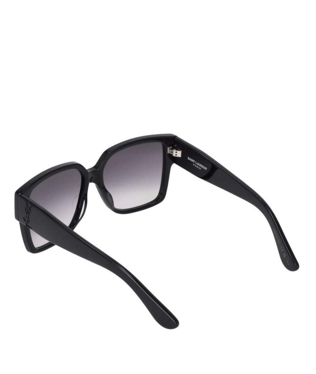 SAINT LAURENT Черные пластиковые солнцезащитные очки, фото 3