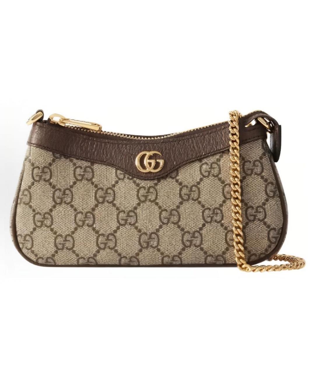 GUCCI Коричневая сумка с короткими ручками, фото 9