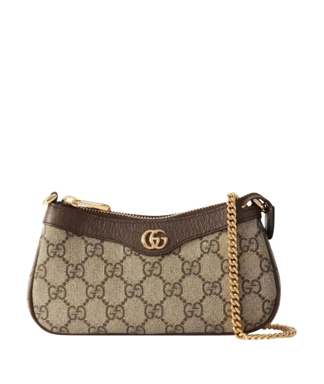 GUCCI Коричневая сумка с короткими ручками, фото 1