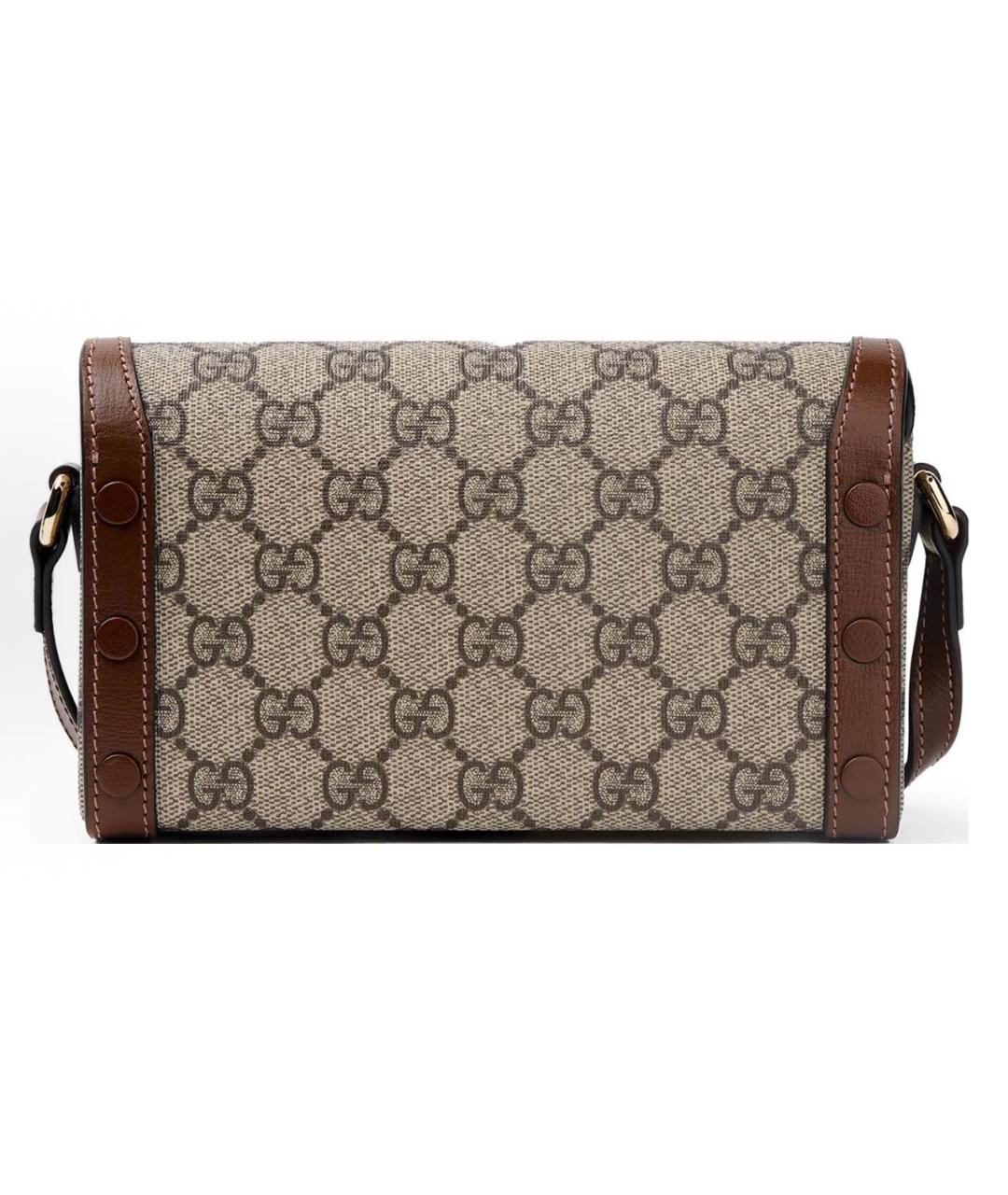 GUCCI Коричневая сумка с короткими ручками, фото 3