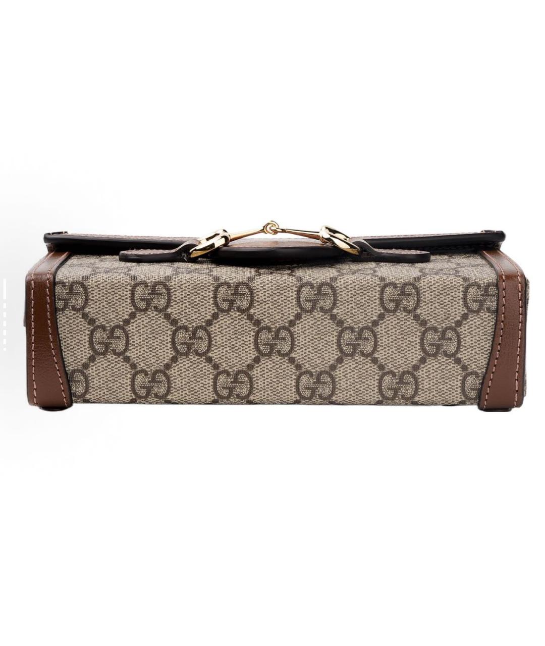 GUCCI Коричневая сумка с короткими ручками, фото 4