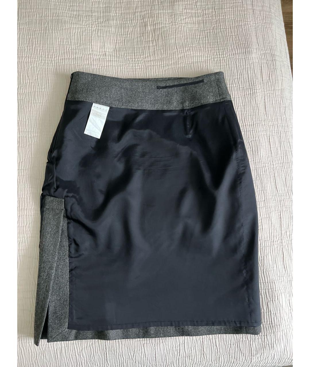 HUGO BOSS Антрацитовый шерстяной костюм с юбками, фото 6