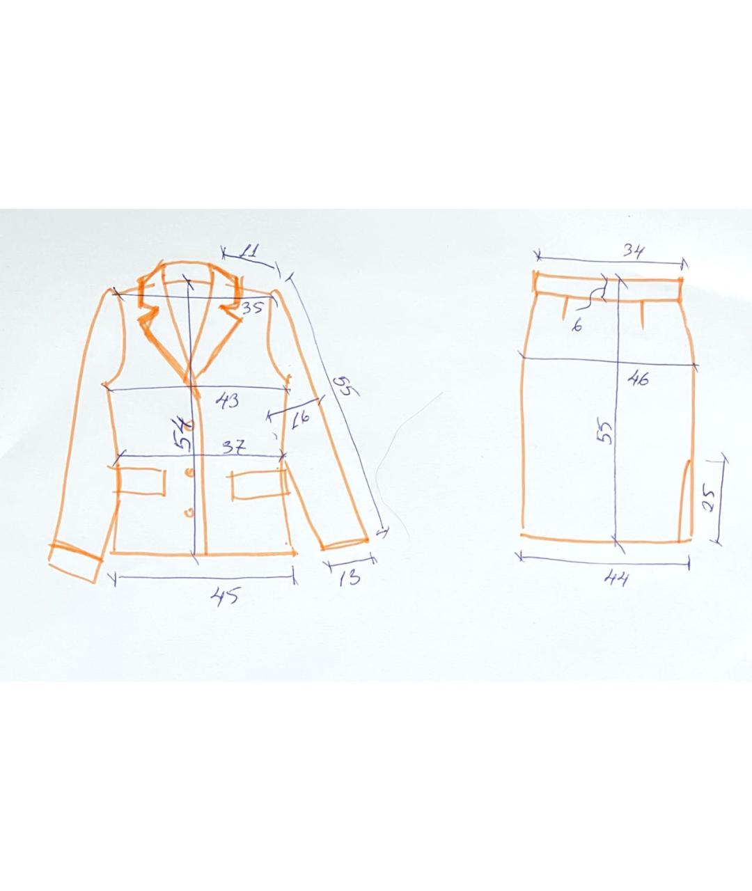 HUGO BOSS Антрацитовый шерстяной костюм с юбками, фото 7