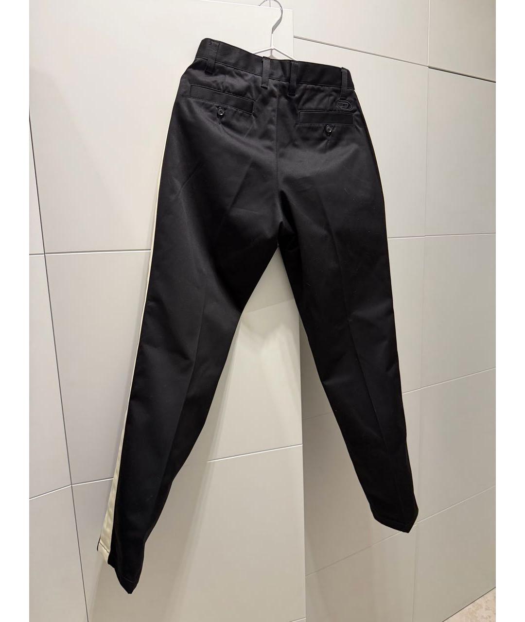 DIESEL Черные хлопковые повседневные брюки, фото 3
