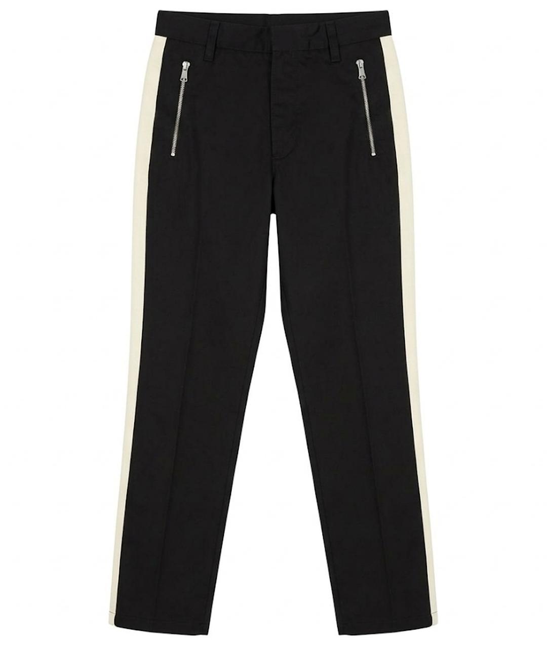 DIESEL Черные хлопковые повседневные брюки, фото 1