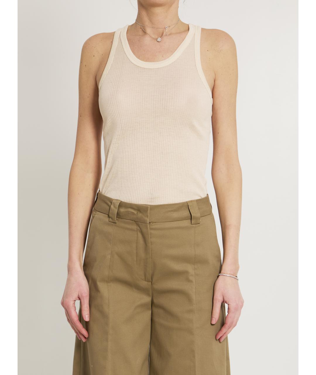 LEMAIRE Розовая вискозная майка, фото 4