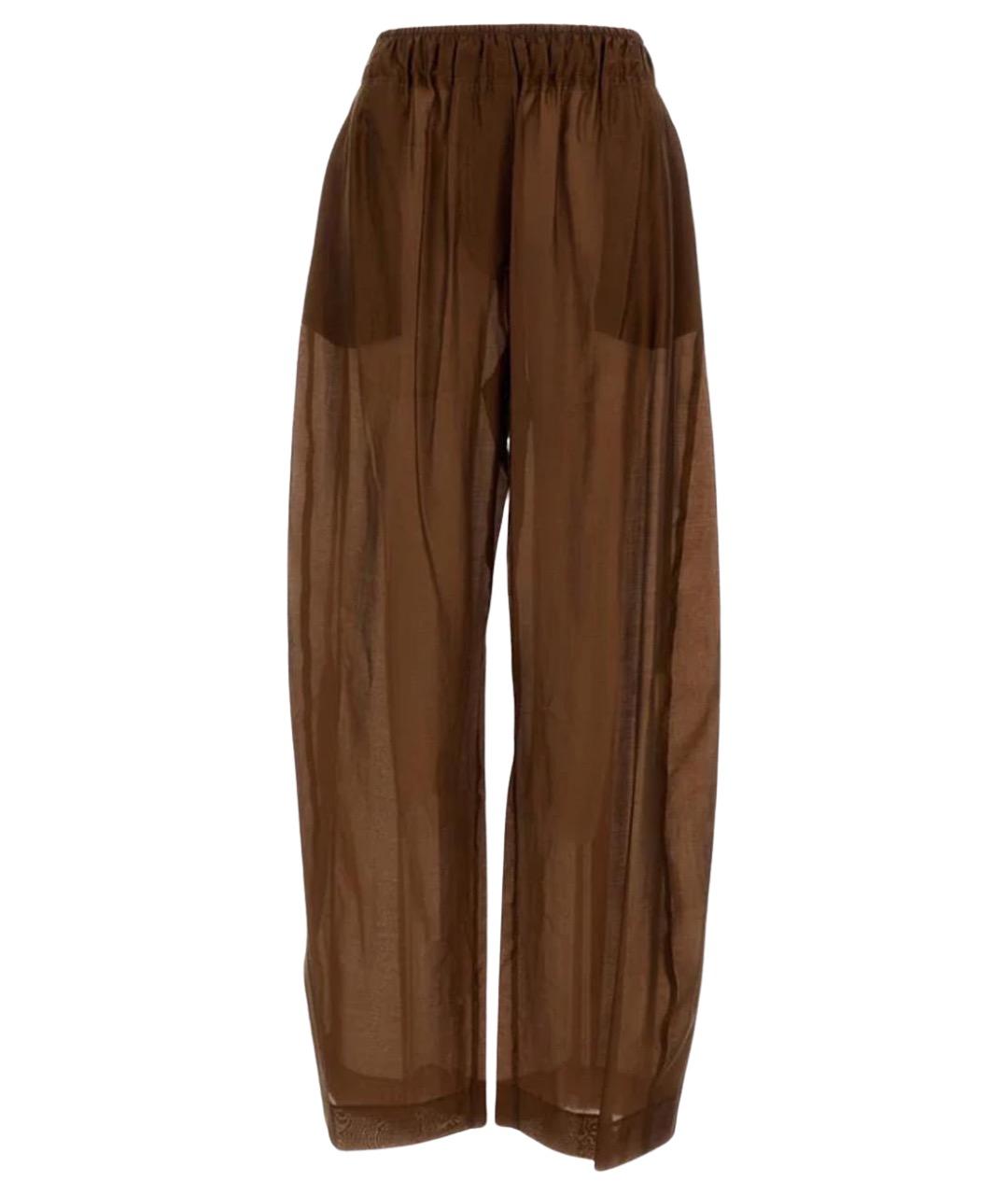 THELATEST Коричневые прямые брюки, фото 1