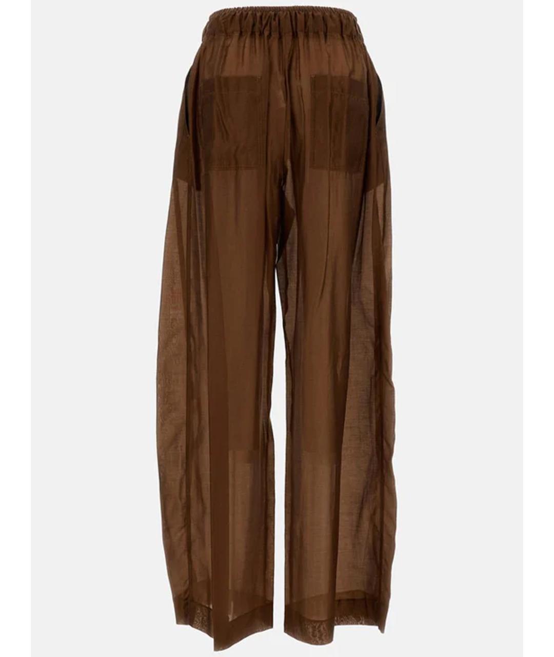 THELATEST Коричневые прямые брюки, фото 2