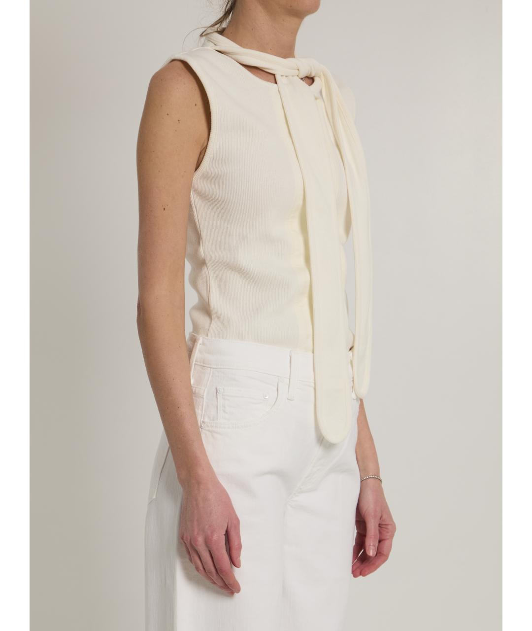 LEMAIRE Бежевая хлопковая футболка, фото 2