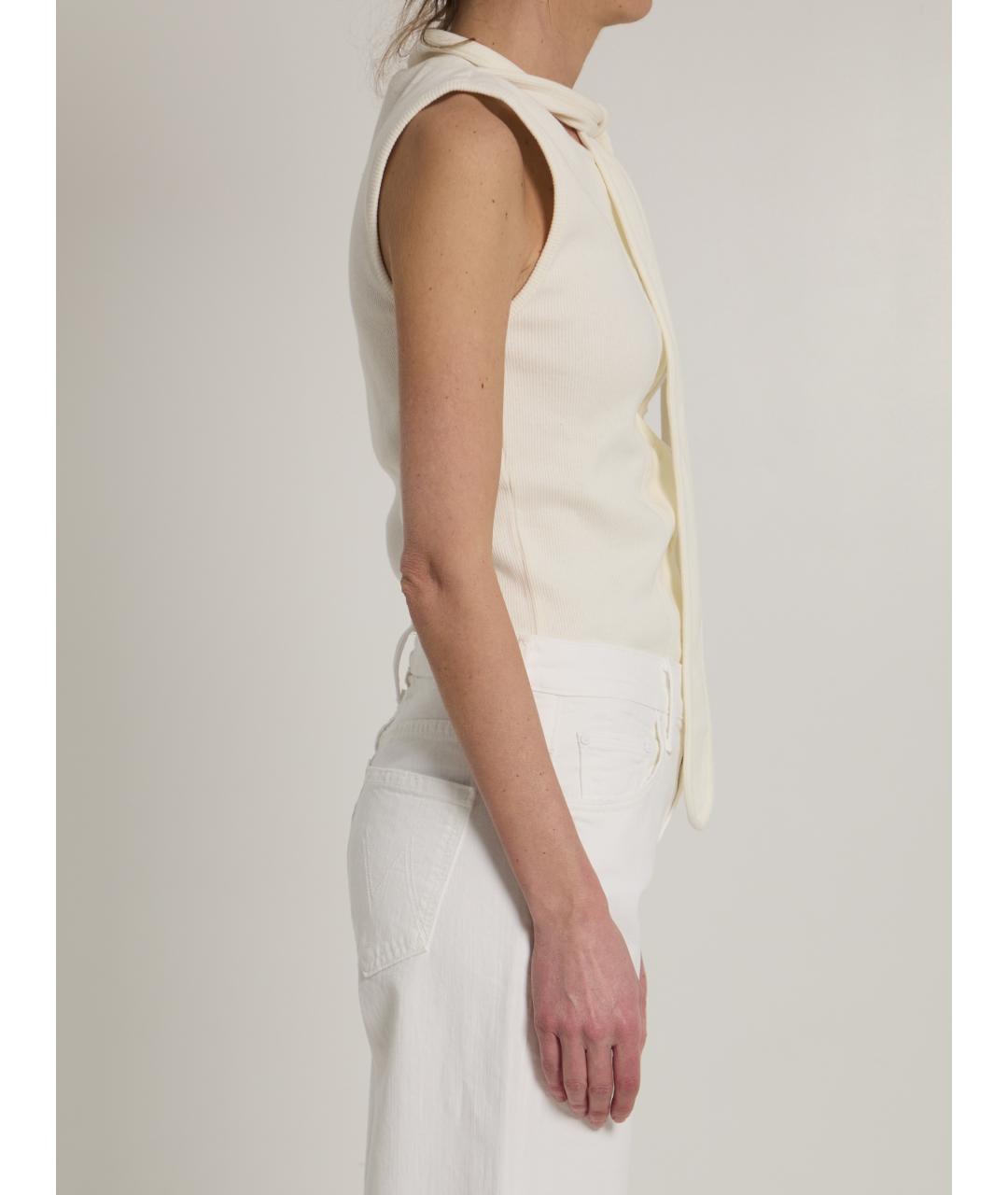 LEMAIRE Бежевая хлопковая футболка, фото 3