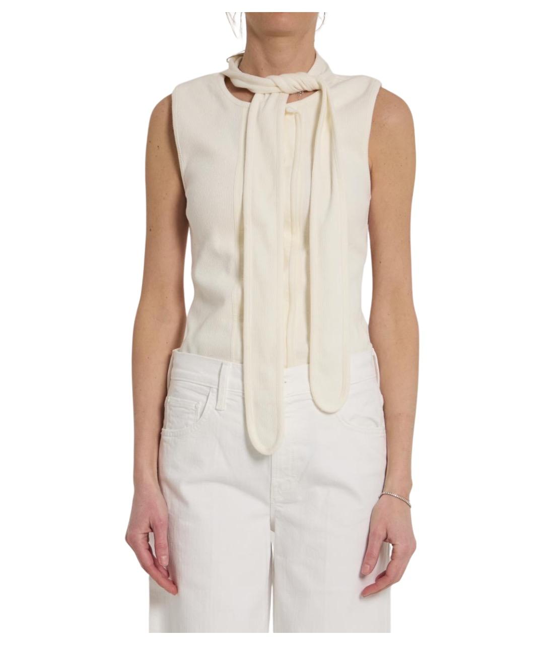 LEMAIRE Бежевая хлопковая футболка, фото 1