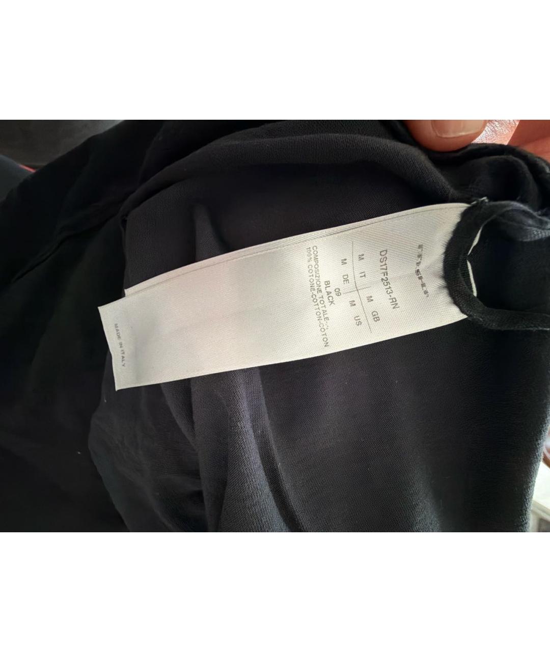 RICK OWENS DRKSHDW Черное хлопковое платье, фото 6