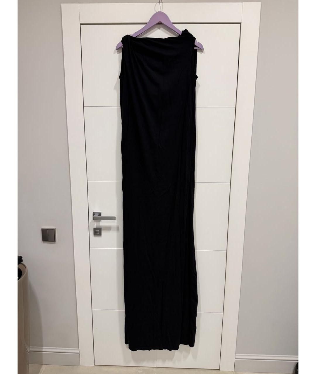 RICK OWENS DRKSHDW Черное хлопковое платье, фото 7