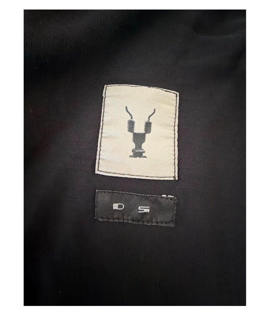 RICK OWENS DRKSHDW Черное хлопковое платье, фото 8