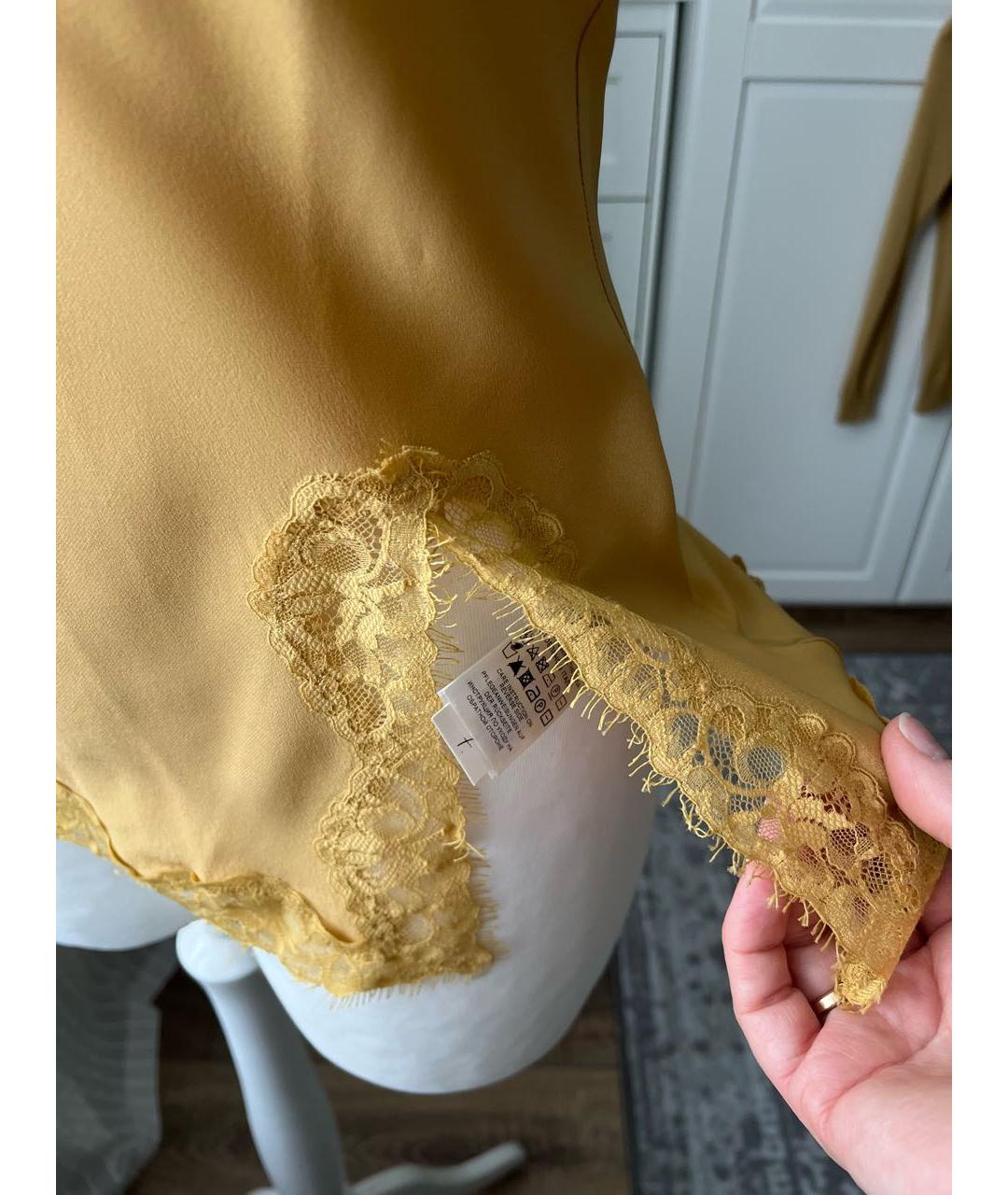 FALCONERI Горчичный кашемировый кардиган, фото 5