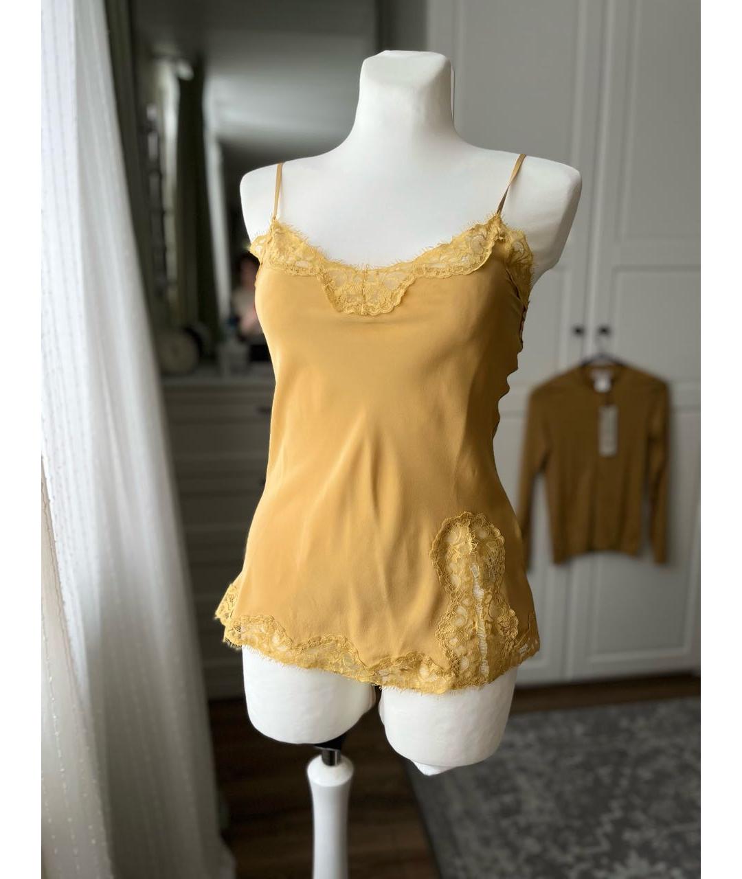 FALCONERI Горчичный кашемировый кардиган, фото 2