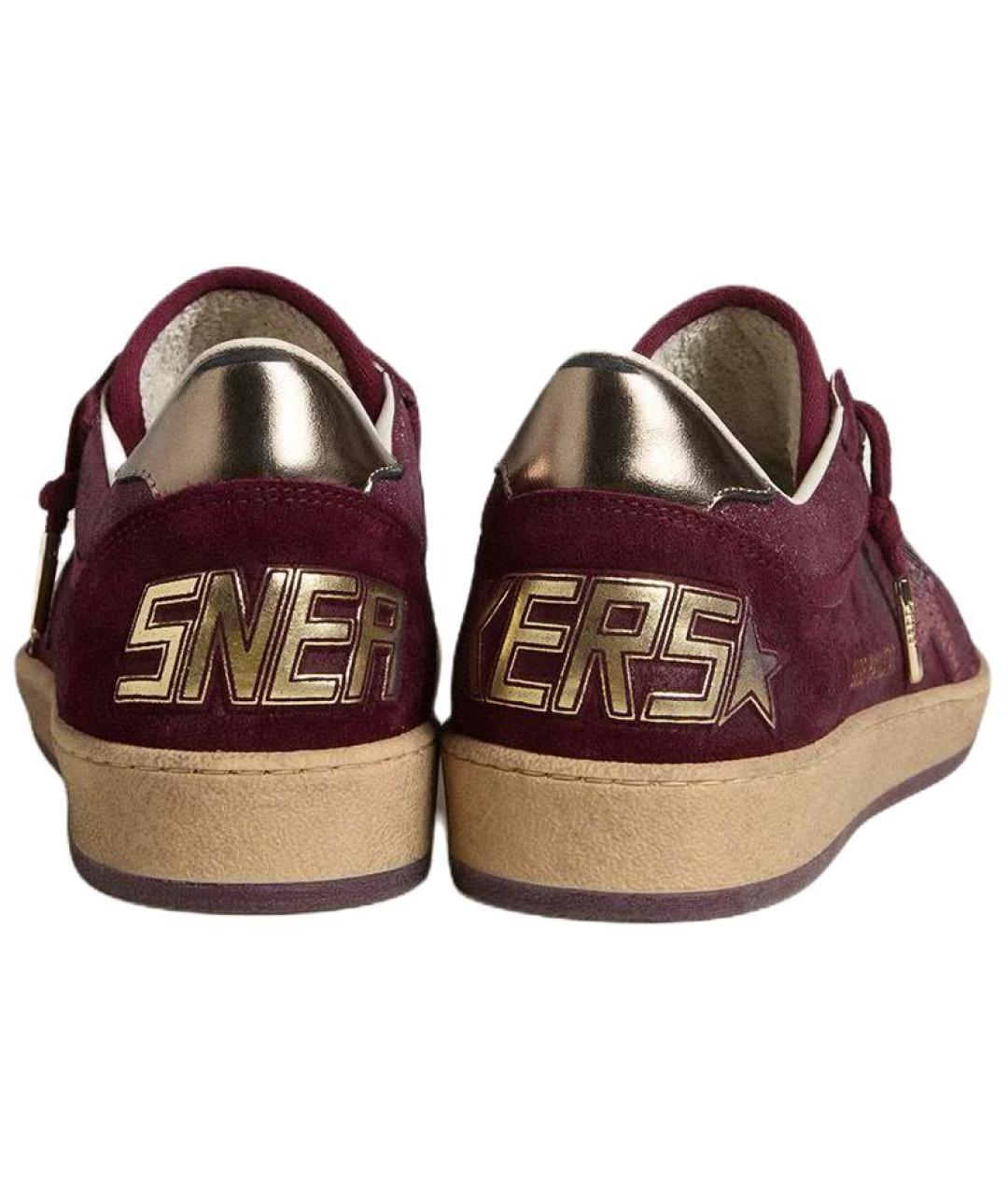 GOLDEN GOOSE DELUXE BRAND Бордовые кеды, фото 5