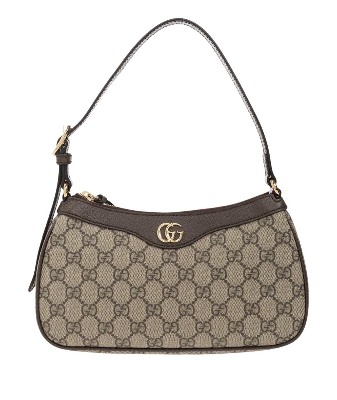 GUCCI Коричневая сумка с короткими ручками, фото 1