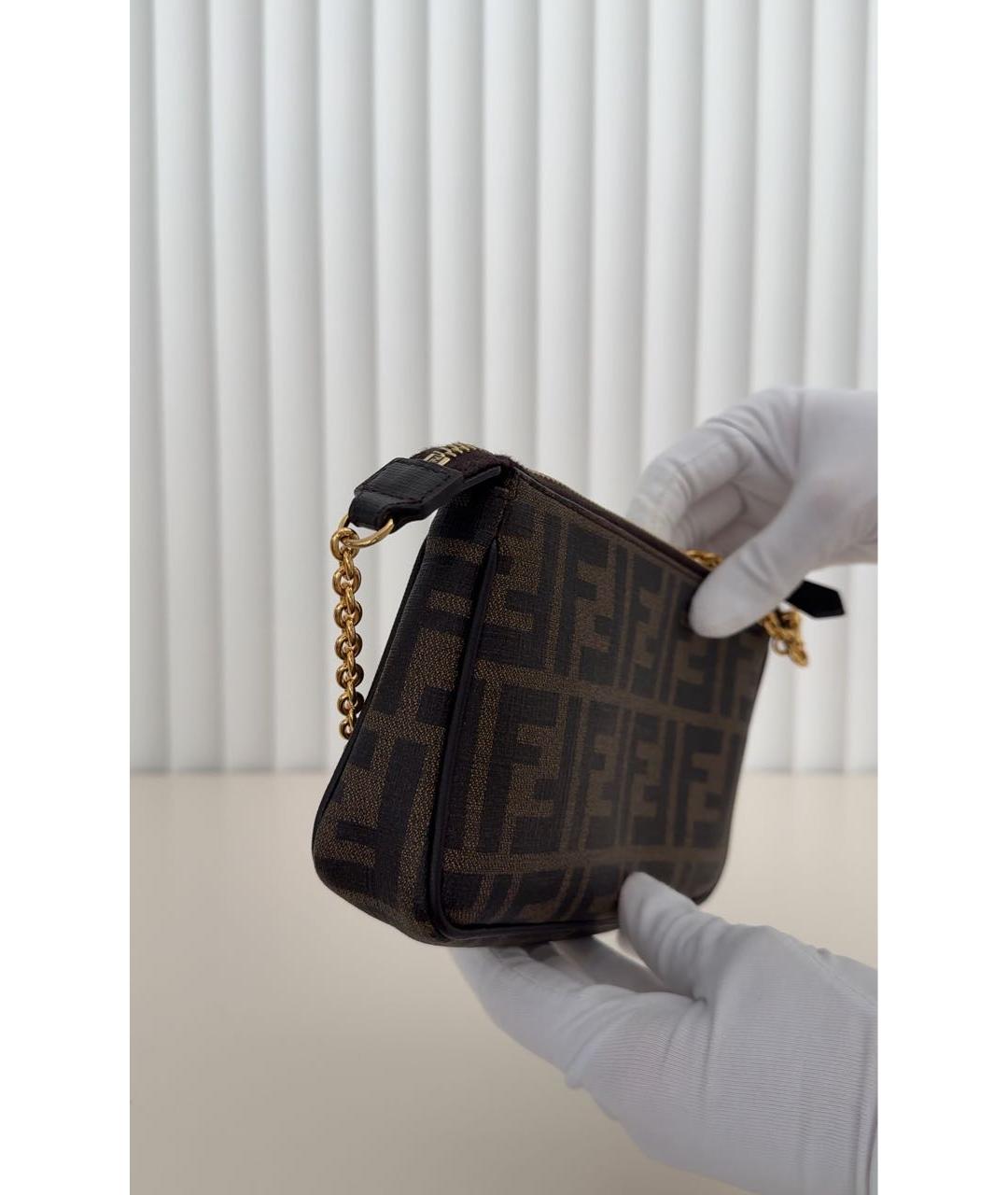 FENDI Коричневая сумка через плечо, фото 7