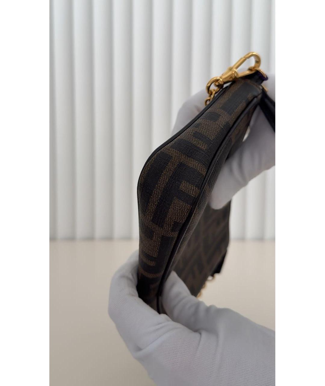 FENDI Коричневая сумка через плечо, фото 4