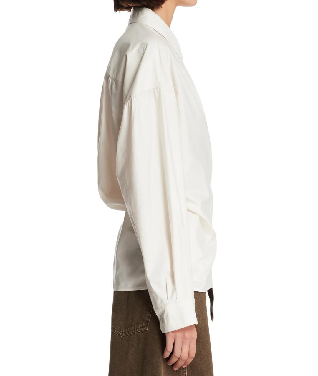 LEMAIRE Белая хлопковая рубашка, фото 2