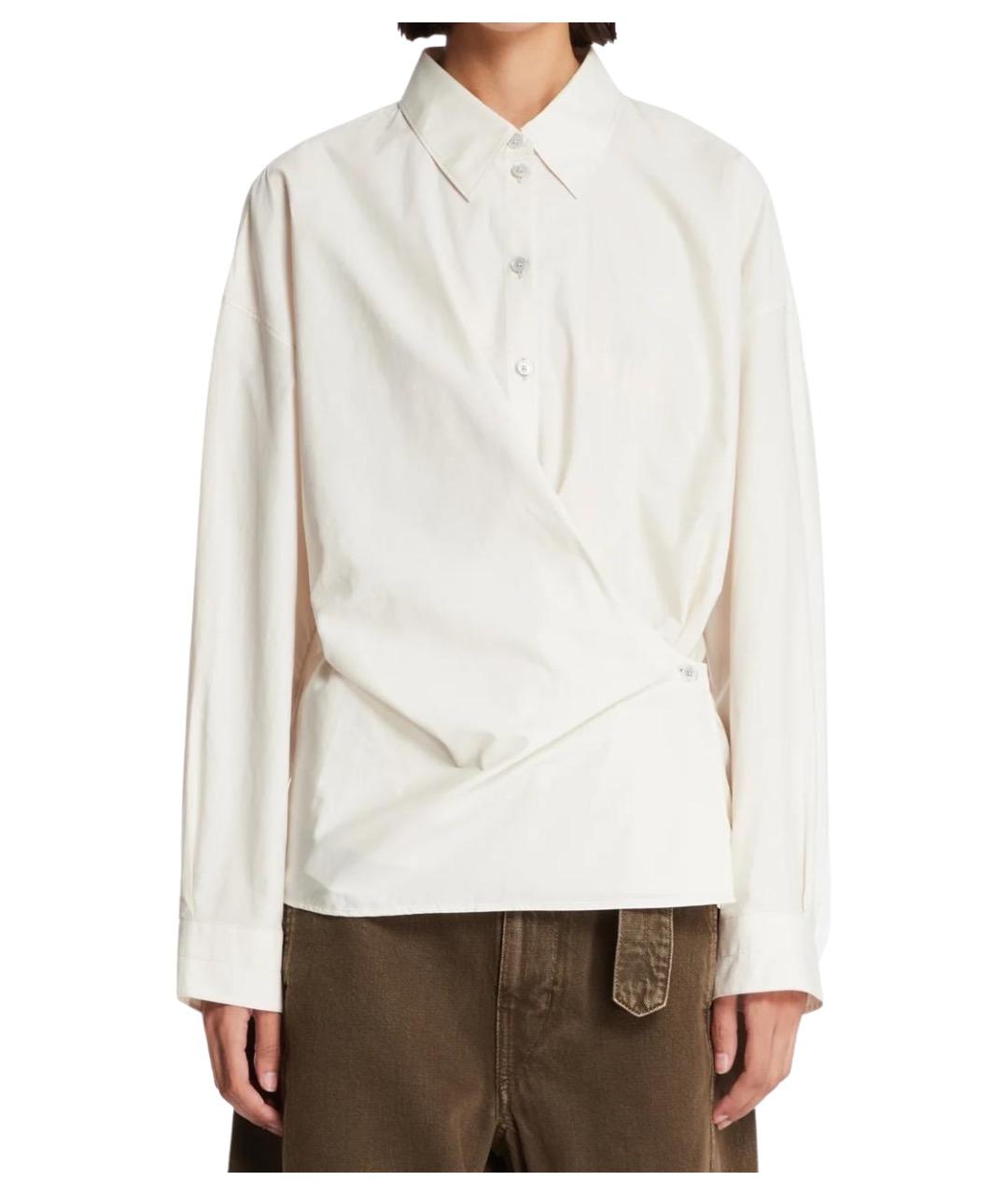 LEMAIRE Белая хлопковая рубашка, фото 1