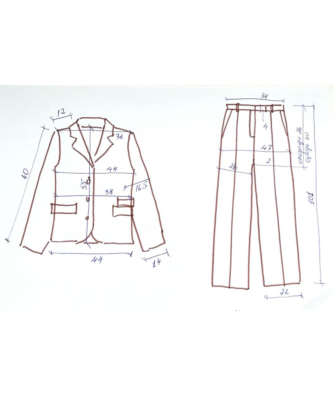 PAUL SMITH Черный шерстяной костюм с брюками, фото 7