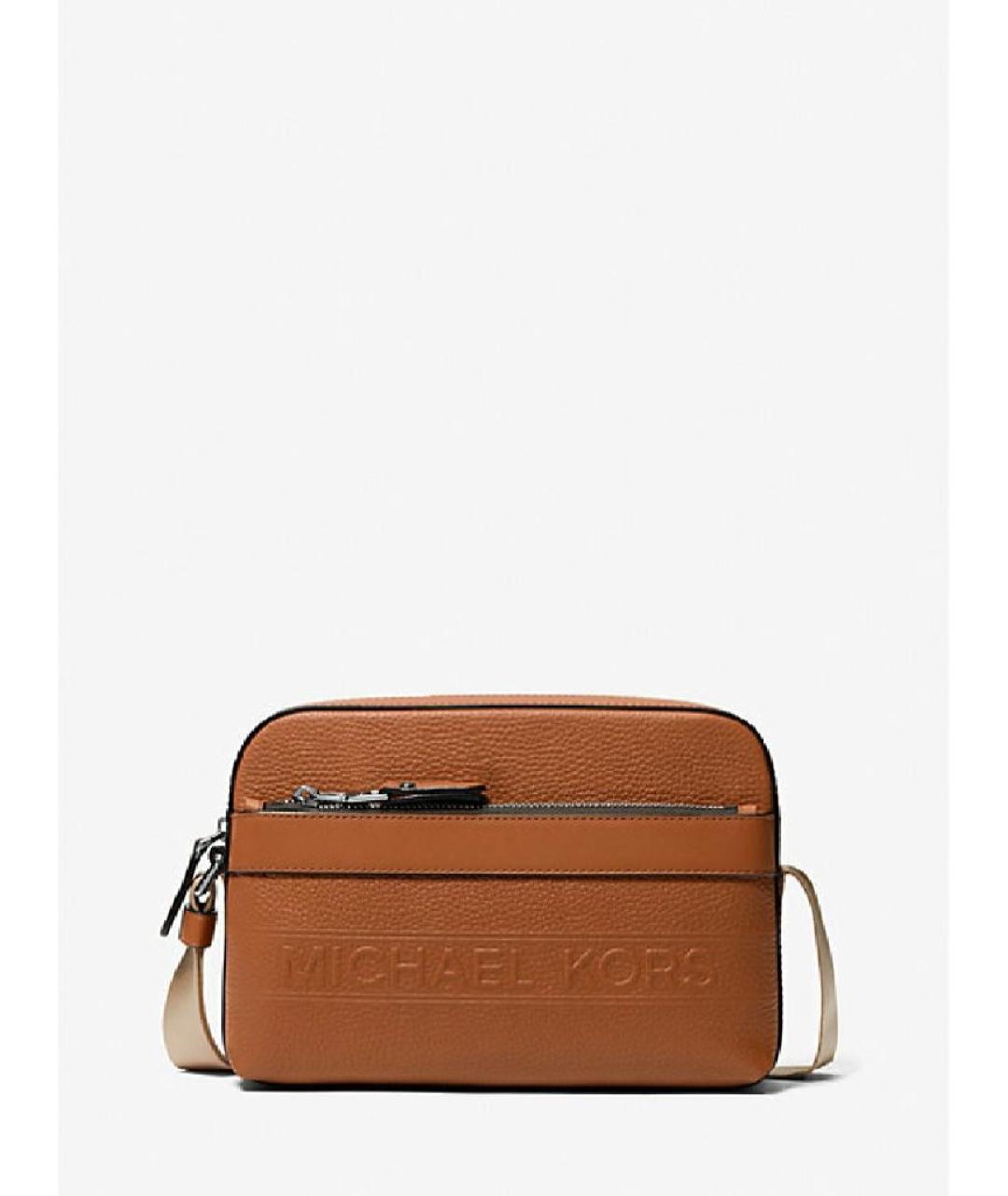 MICHAEL KORS Коричневая кожаная сумка на плечо, фото 6