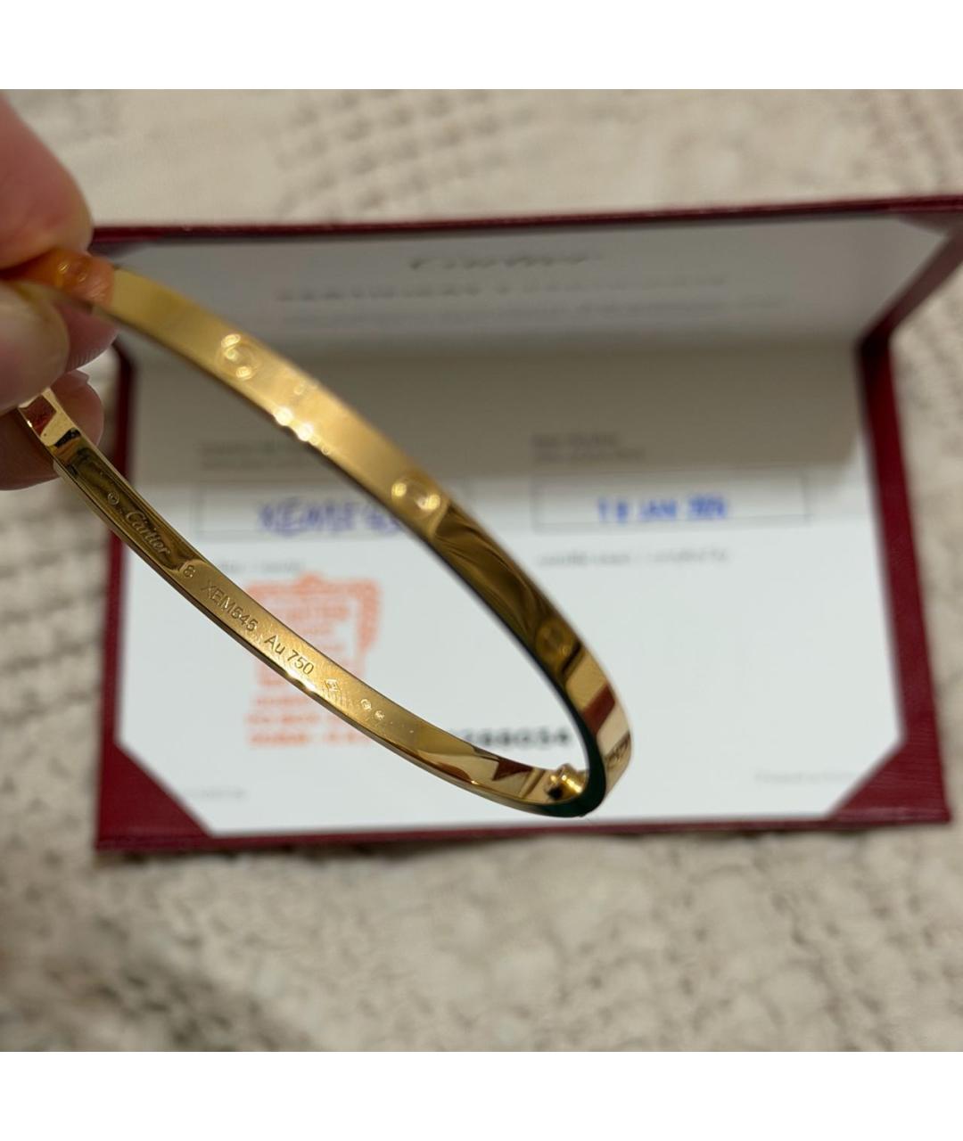 CARTIER Золотой браслет из желтого золота, фото 2