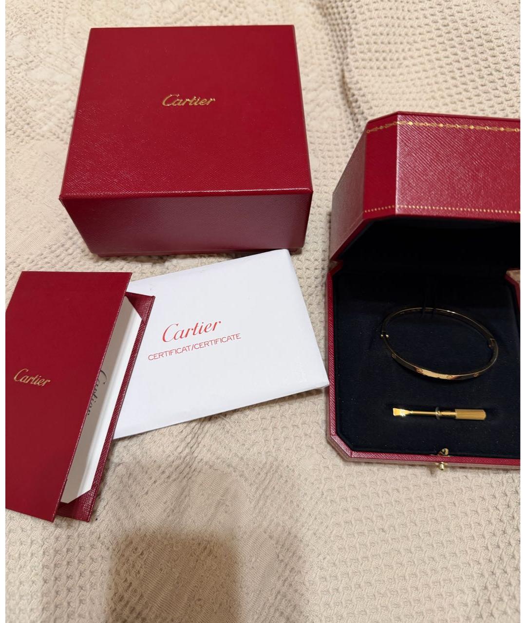 CARTIER Золотой браслет из желтого золота, фото 7