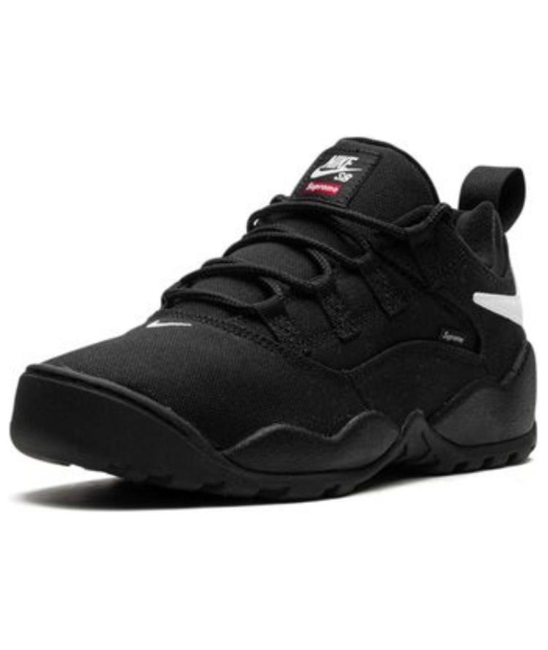 NIKE Черные низкие кроссовки / кеды, фото 2