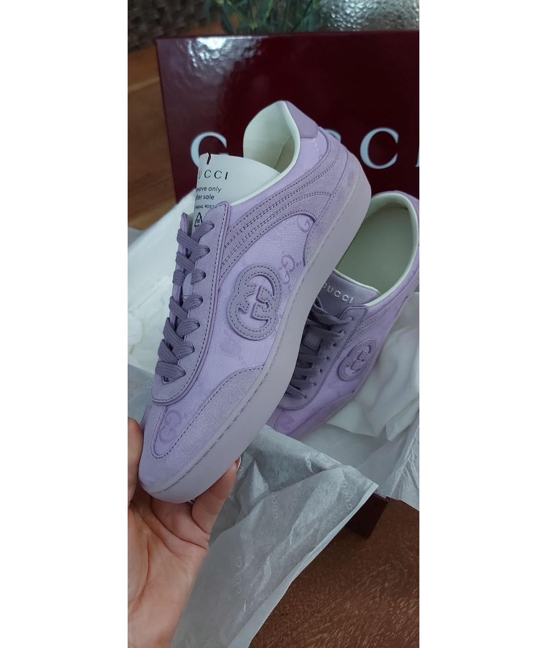 GUCCI Фиолетовые кроссовки, фото 2