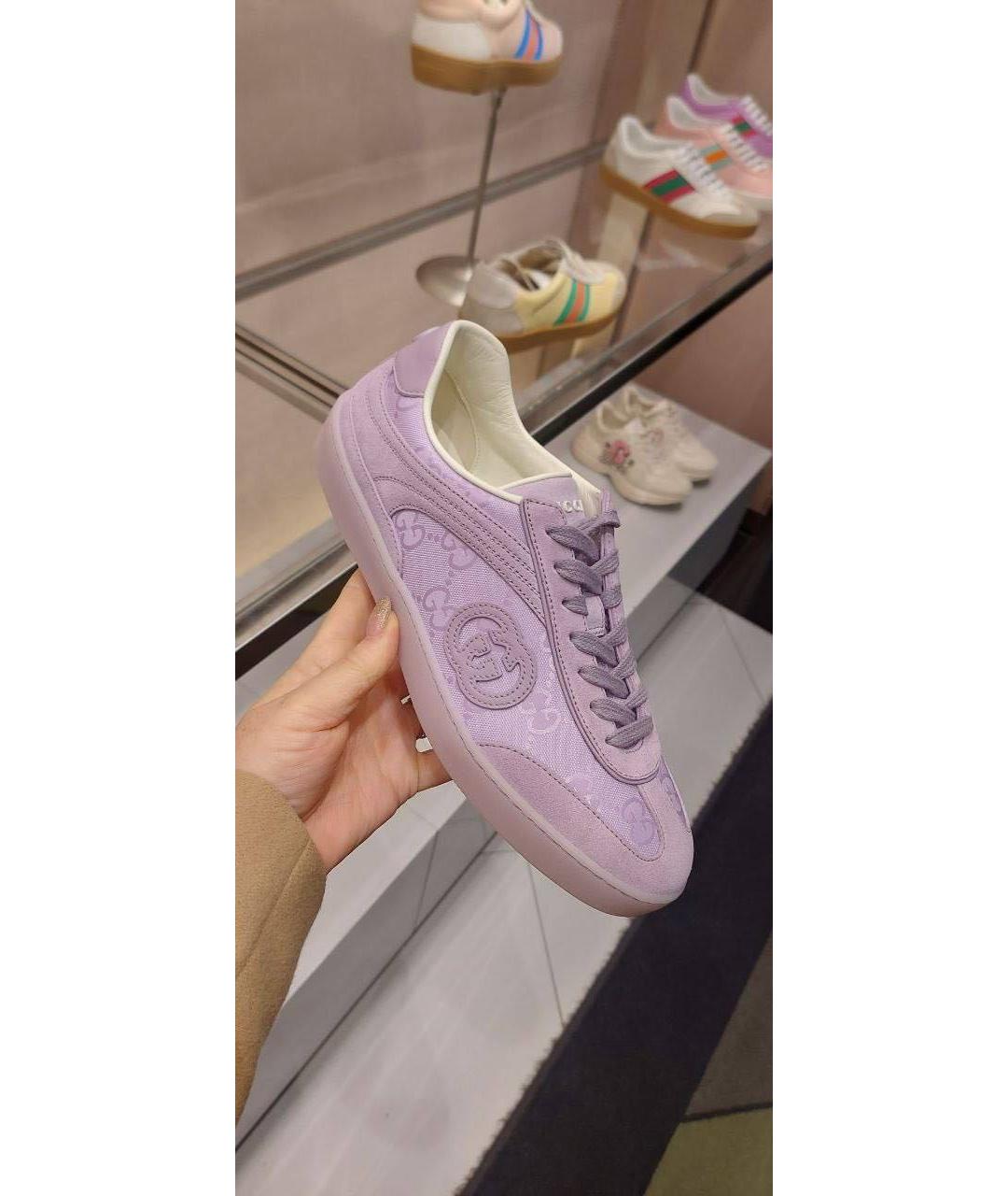GUCCI Фиолетовые кроссовки, фото 4