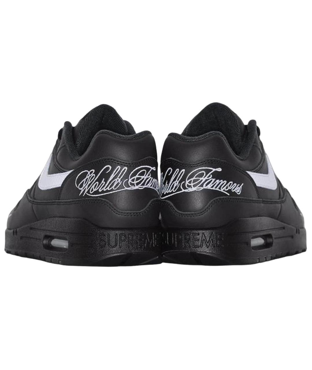 NIKE Черные кожаные кроссовки, фото 4