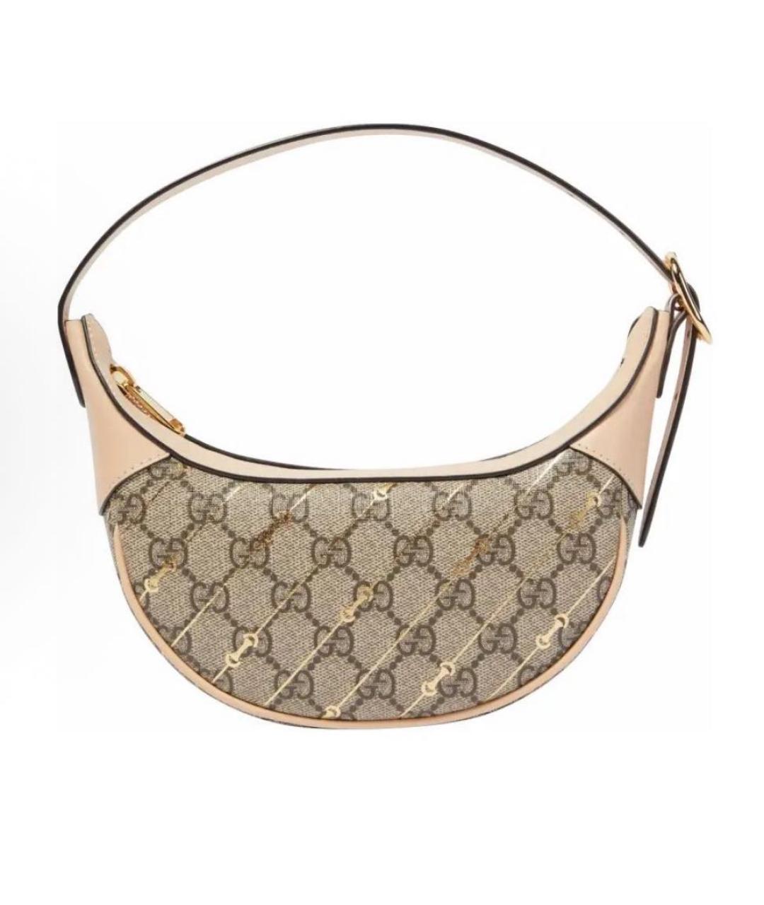 GUCCI Бежевая сумка с короткими ручками, фото 5