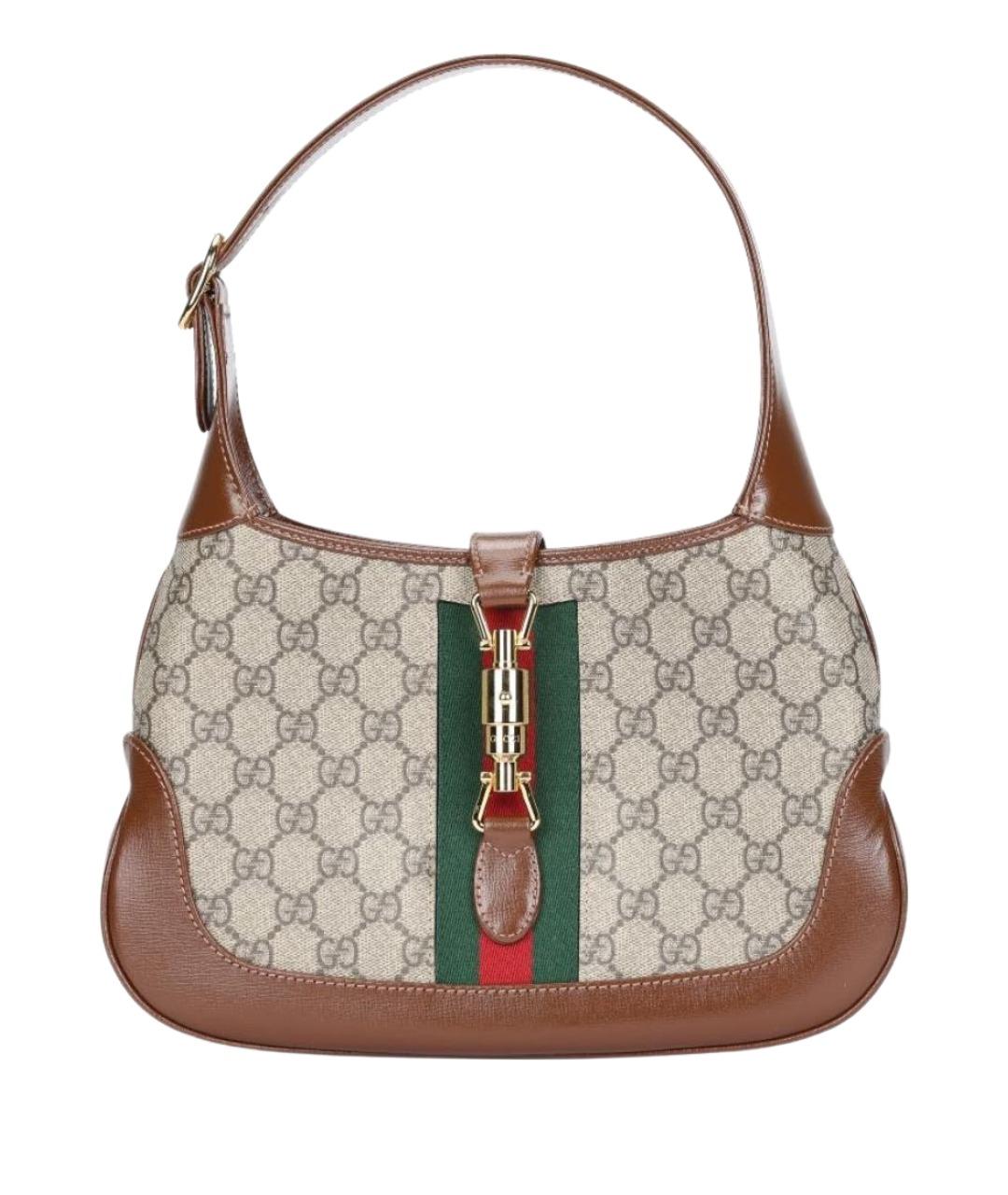 GUCCI Коричневая сумка с короткими ручками, фото 1