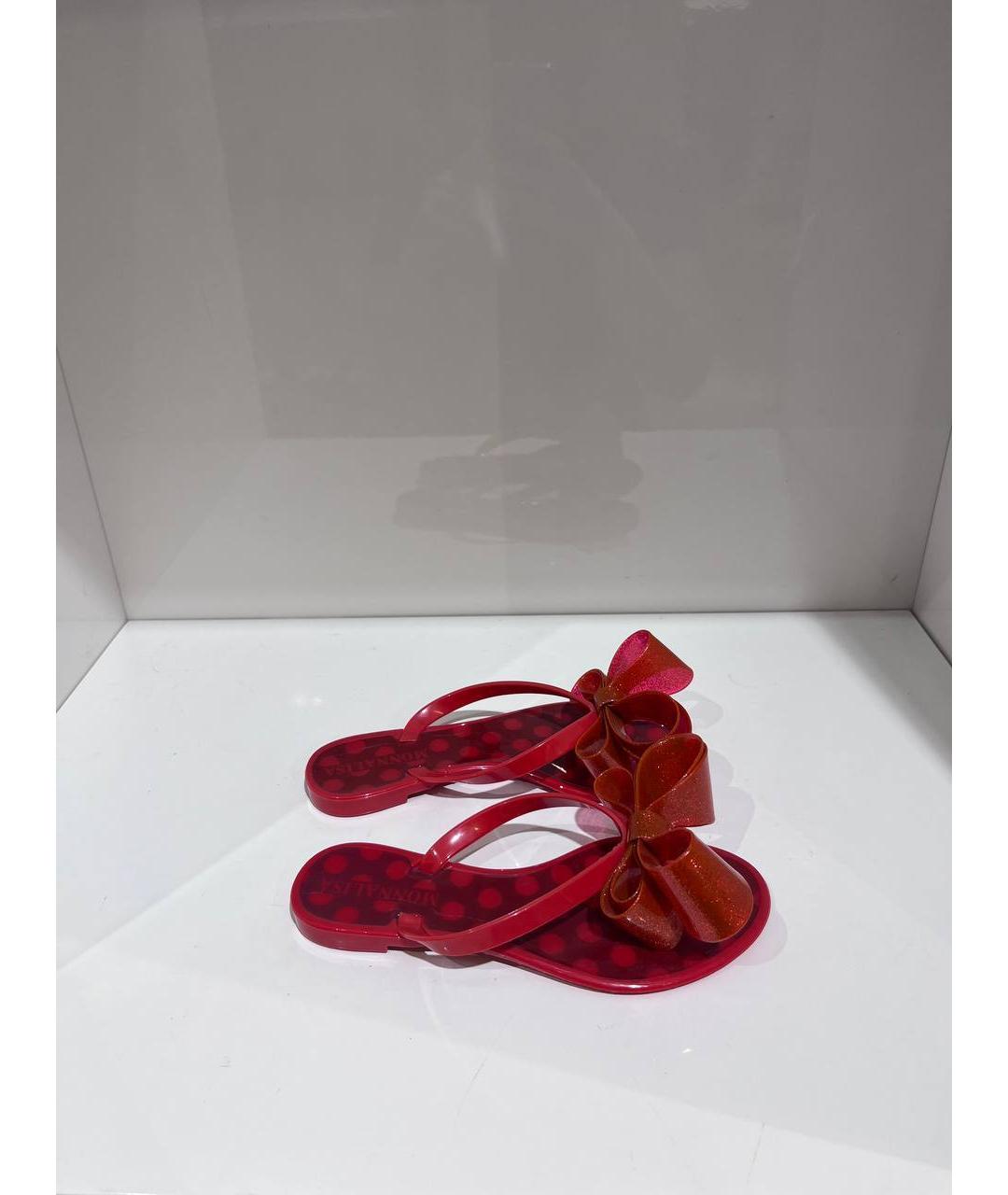 MONNALISA Красные сандалии и шлепанцы, фото 4
