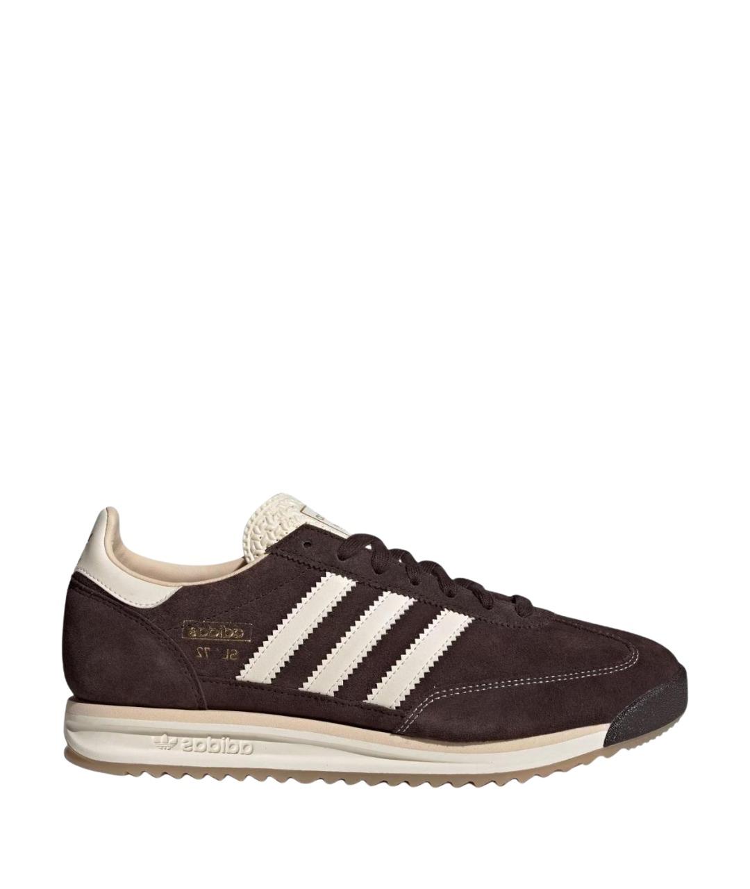 ADIDAS Коричневые замшевые кроссовки, фото 1