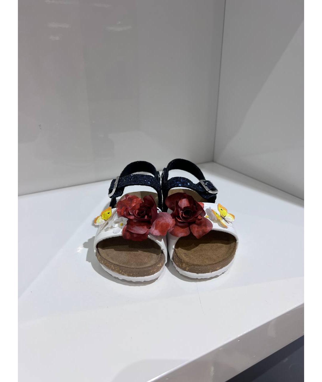 MONNALISA Мульти кожаные сандалии и шлепанцы, фото 2