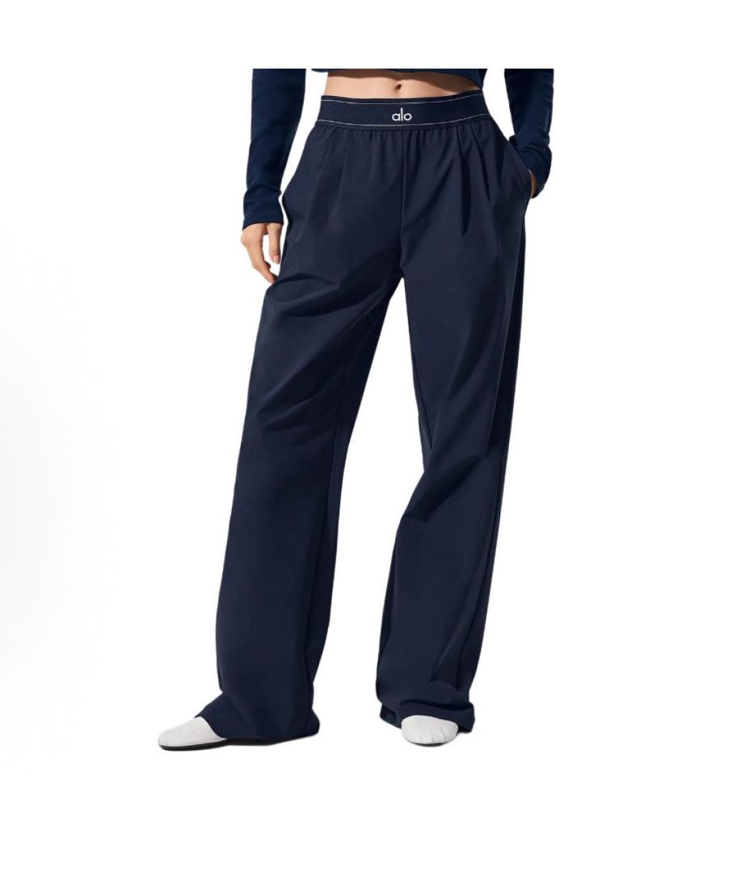 ALO YOGA Темно-синие спортивные брюки и шорты, фото 2