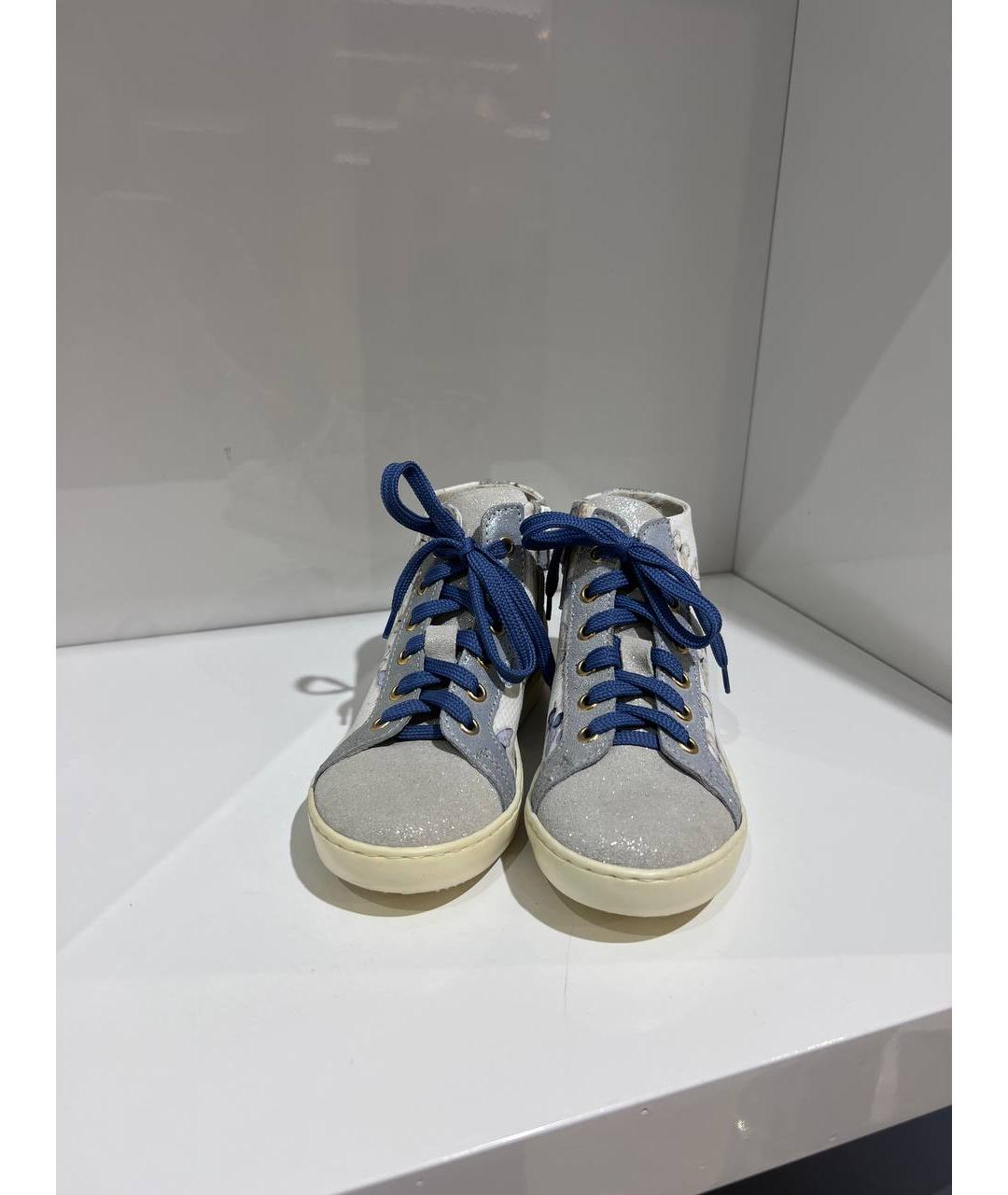 MONNALISA Голубые текстильные кеды, фото 2