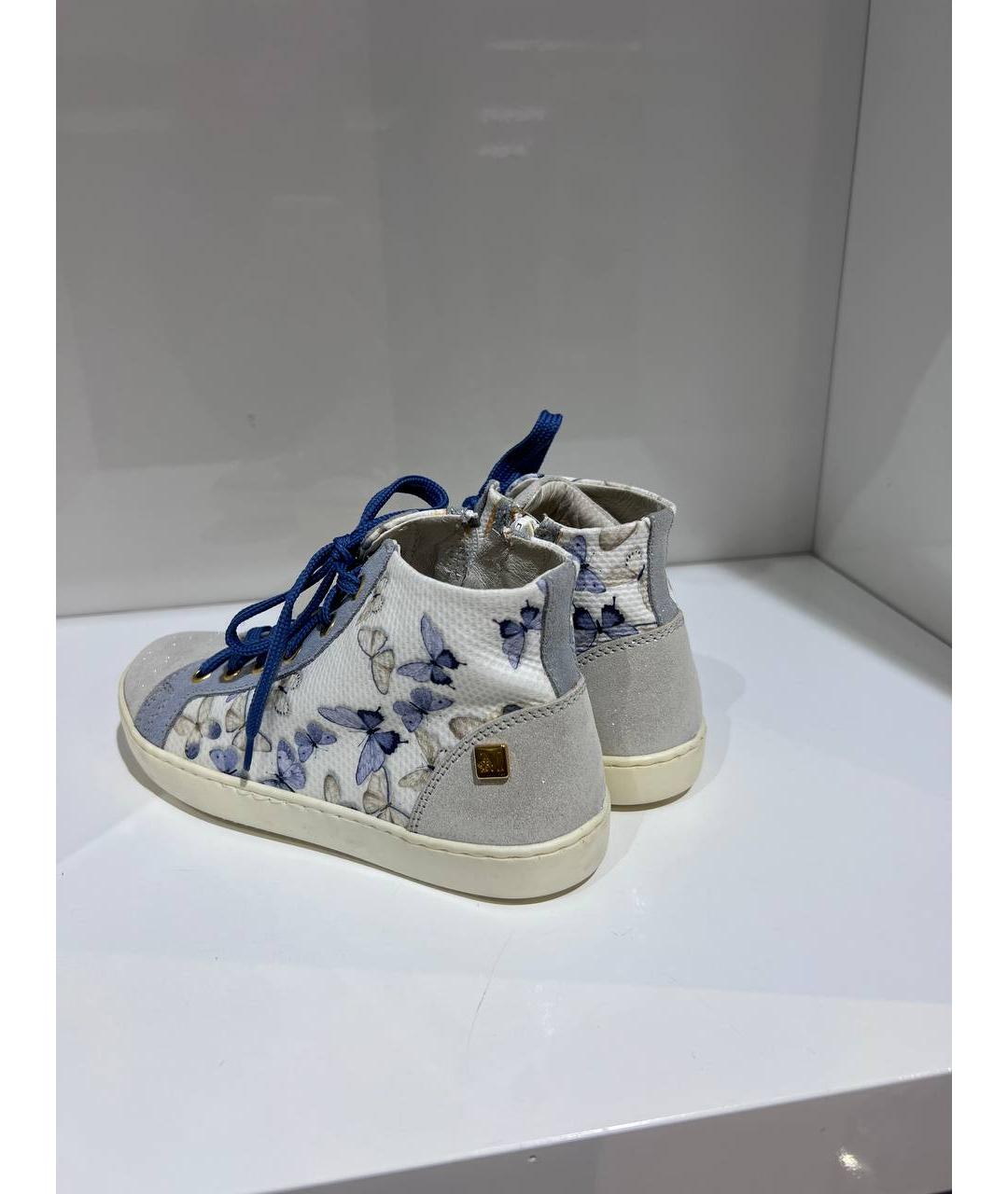 MONNALISA Голубые текстильные кеды, фото 3