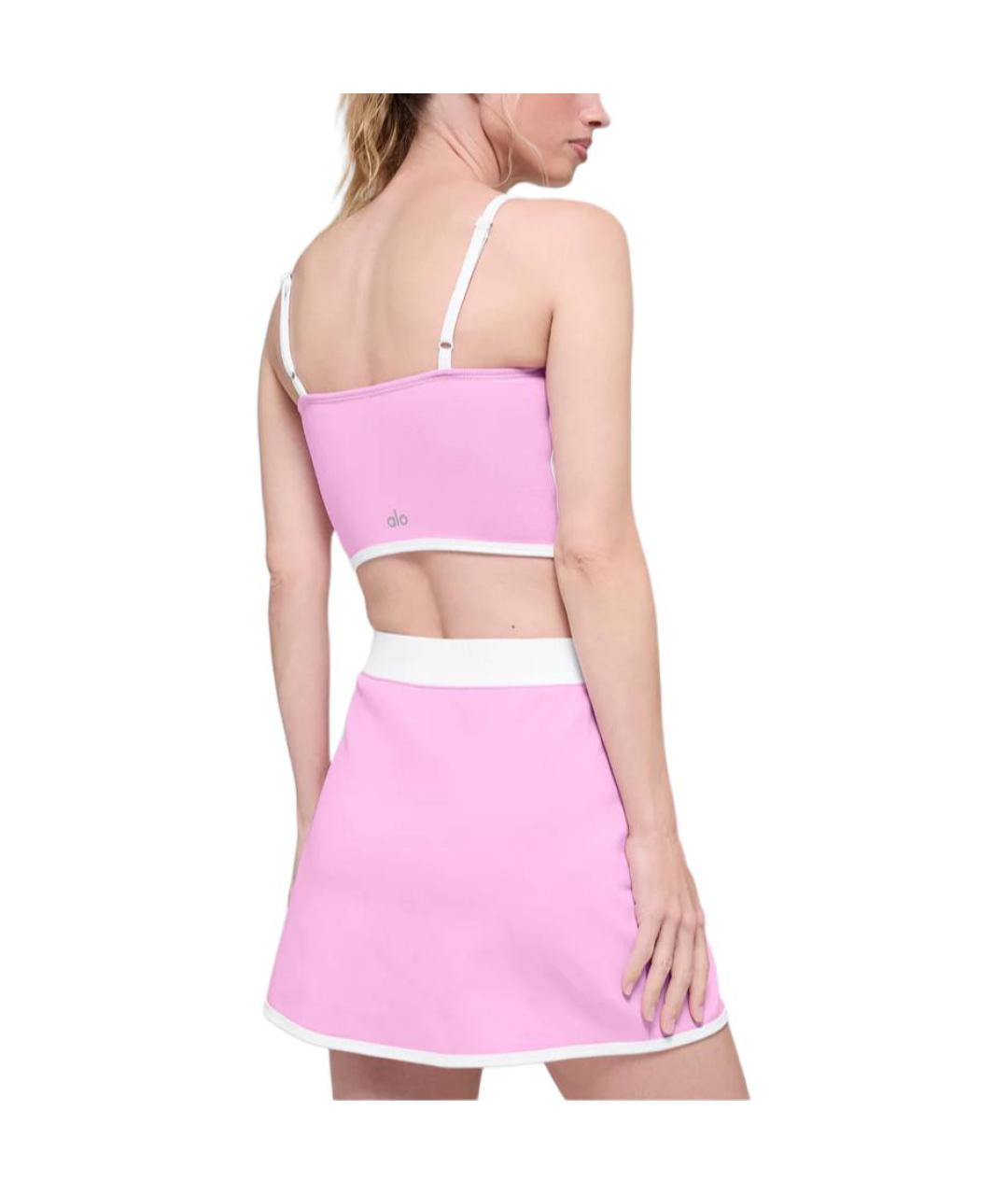 ALO YOGA Розовая майка, фото 3