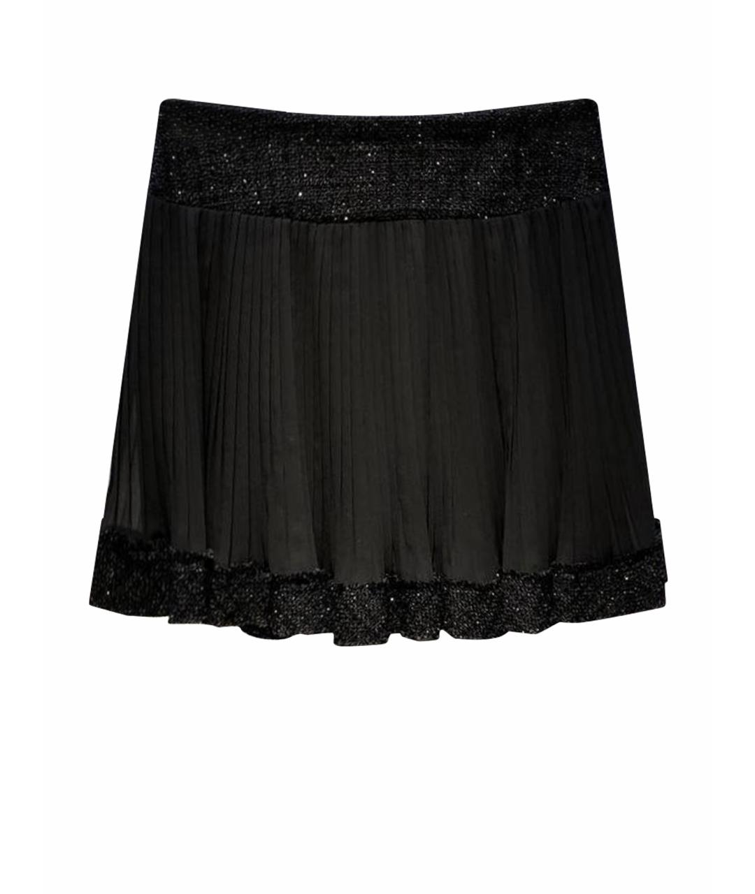 MONNALISA Черная полиэстеровая юбка, фото 1