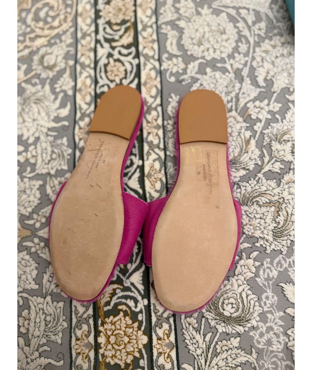 ERMANNO SCERVINO Розовые шлепанцы, фото 3