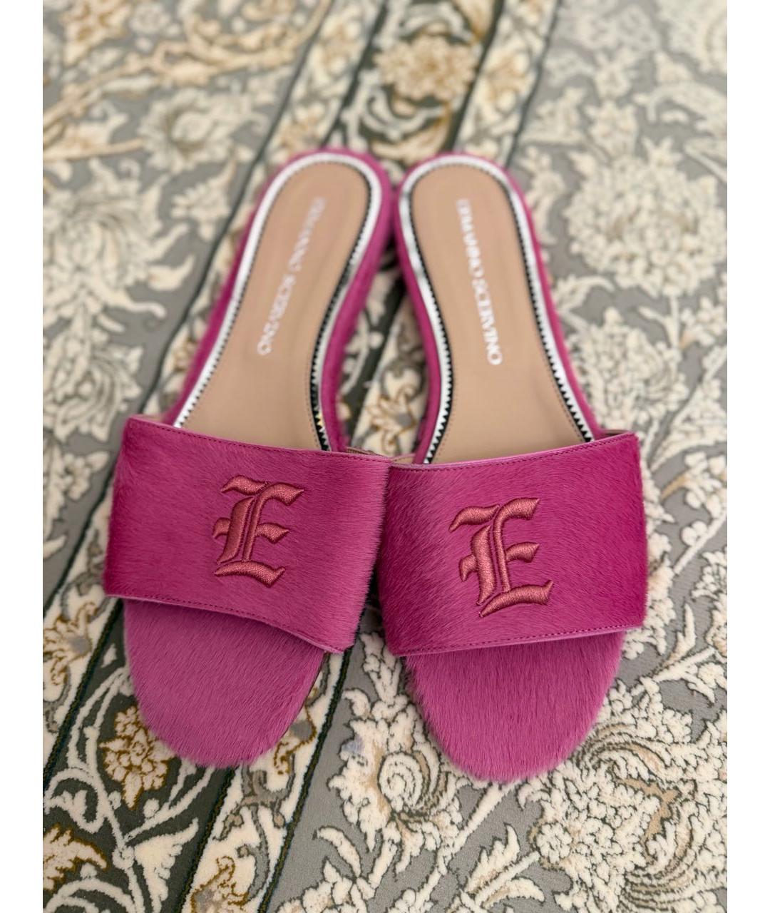 ERMANNO SCERVINO Розовые шлепанцы, фото 2