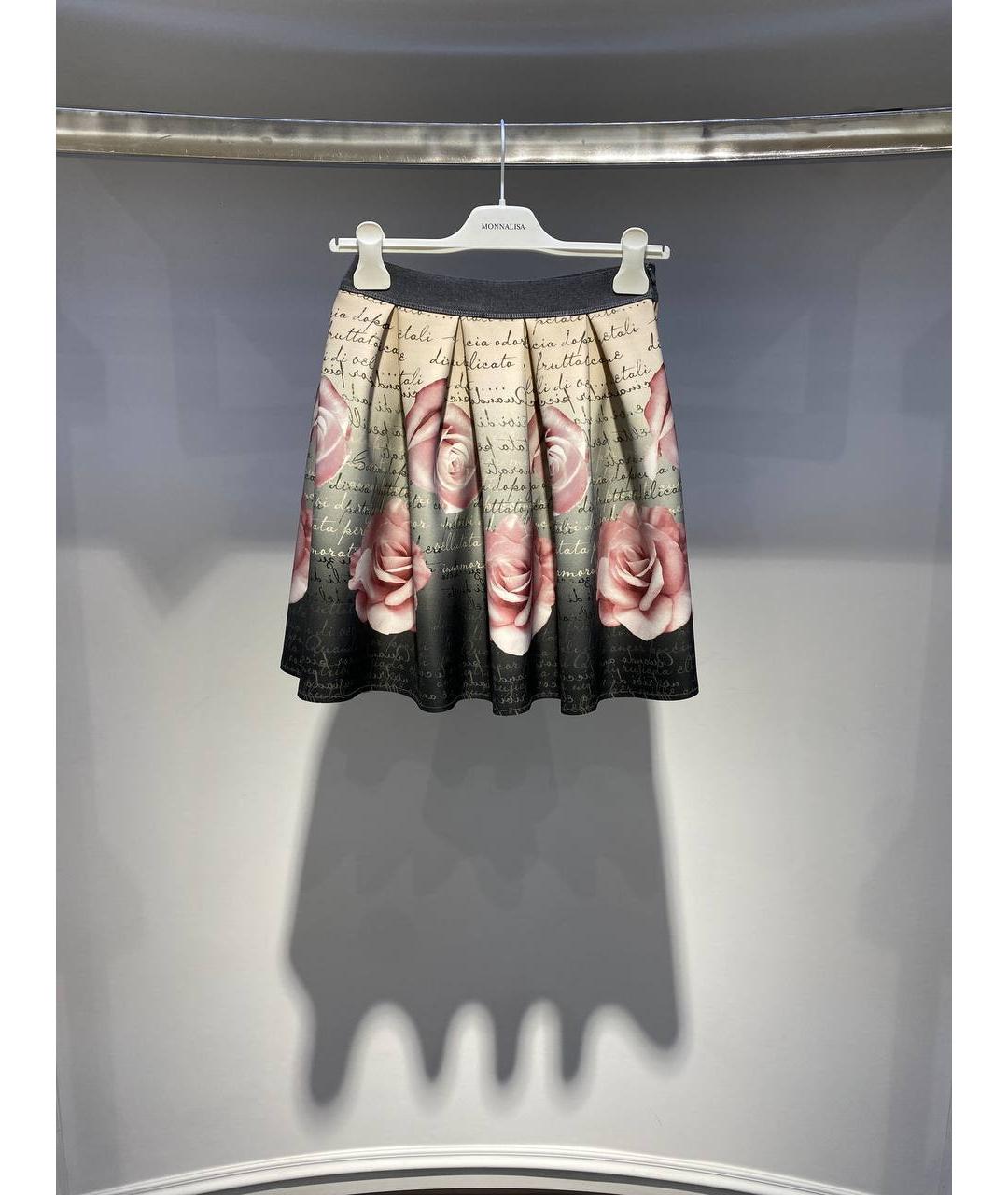 MONNALISA Мульти полиэстеровая юбка, фото 4