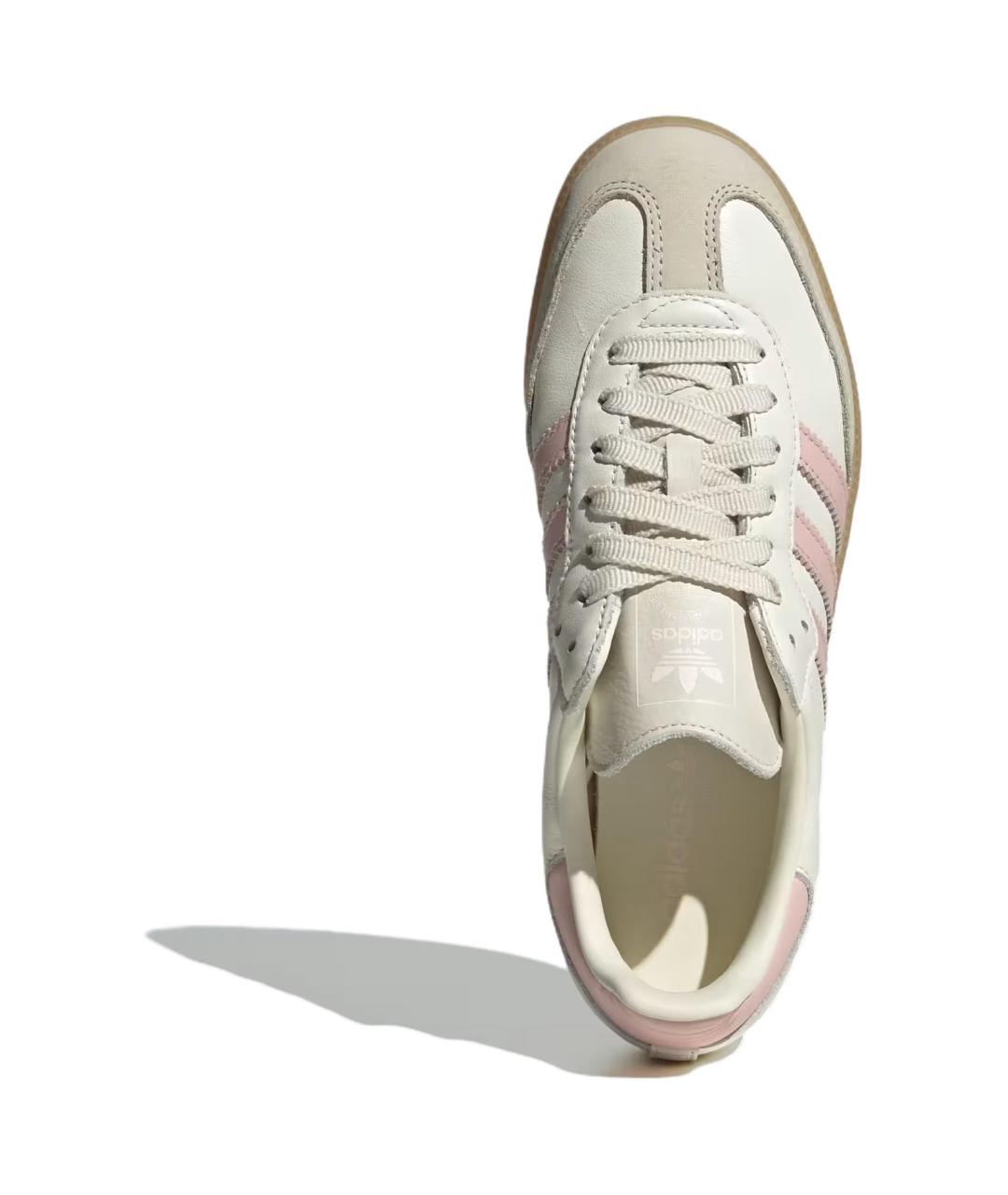 ADIDAS Розовые кожаные кеды, фото 3