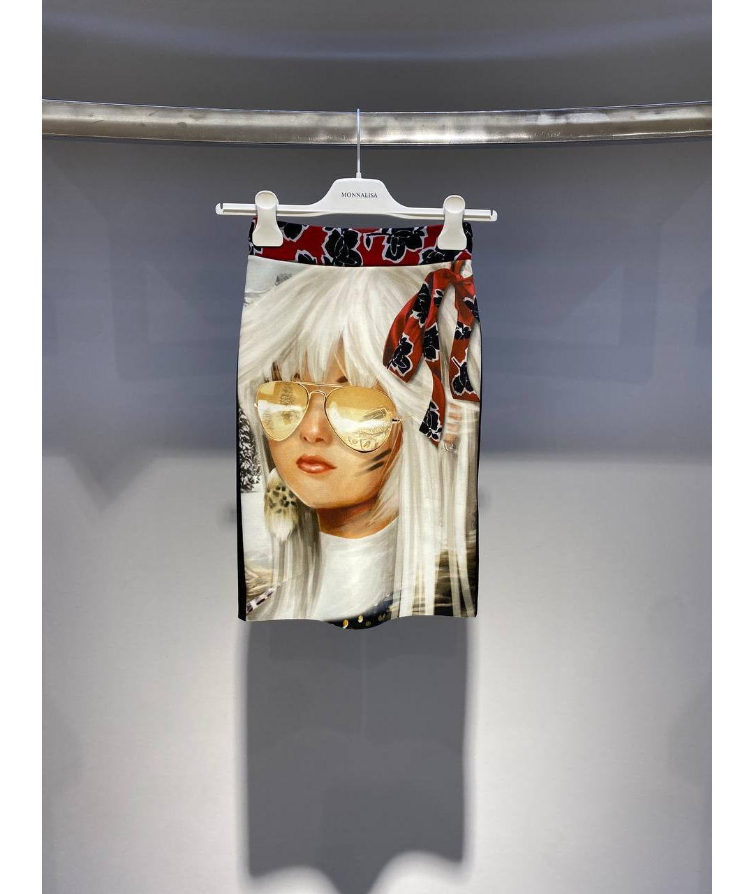 MONNALISA Мульти полиэстеровая юбка, фото 4